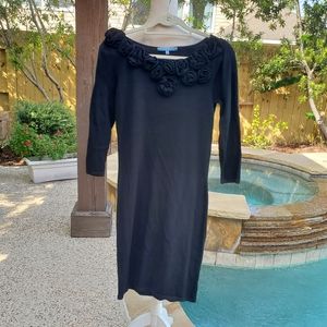 Antonio Melani 100% merino wool black dress , S